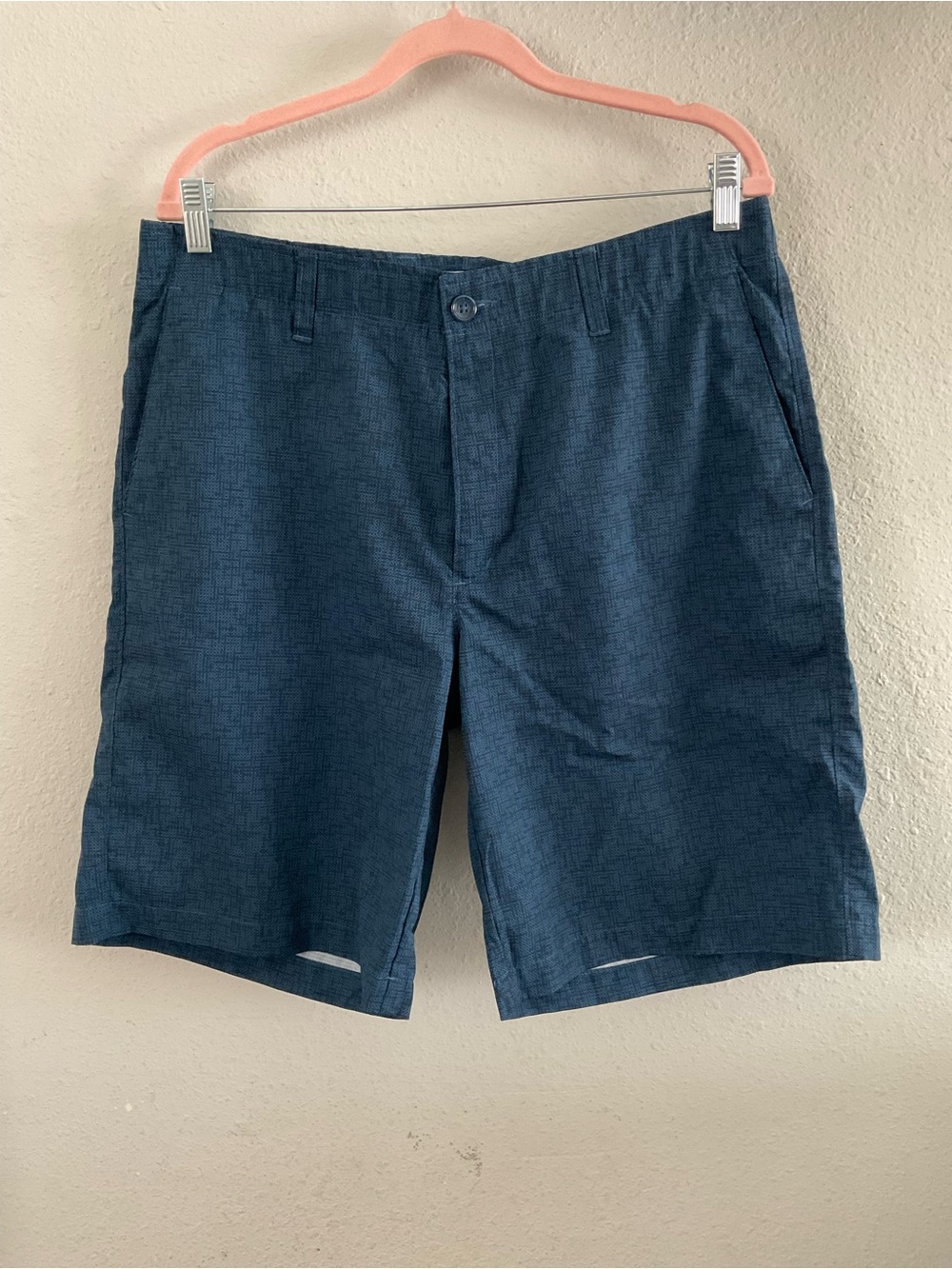 Greg Norman Collection Navy Blue Flat-Front Men's Shorts